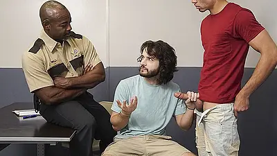 Young Perps - Latino Stud Fills His White Friends Asshole With Cum After Huge Black Officer Bred Him