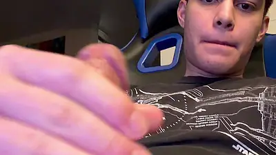 young boy masturbates his dick