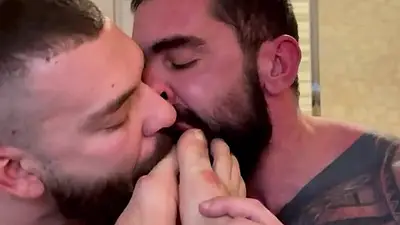 Three Pigs Sniffing Each Other',s Stink. Feet, Pits, Balls.