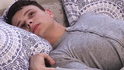Innocent Teen Austin Xanders Wakes up with His Cock in Stepdaddy',s Mouth