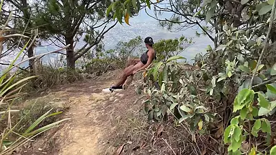 Fucking in the middle of the mountain with boy athletes
