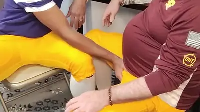 Coach Teaches Player How to Handle Balls
