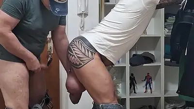 Roland with Huge Dick Visiting Me.quick Bare Fuck