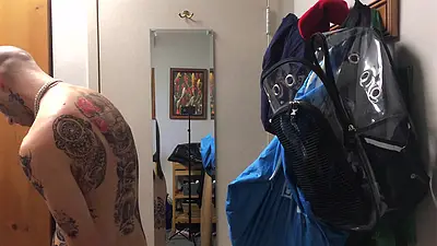 Face Tatted Masturbator