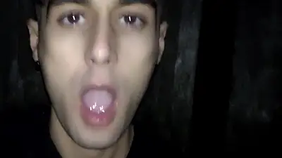 Play with Cum in Mouth After Cruising - Swallowing Stranger Cum