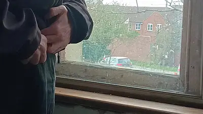 Masturbating and Cumming by the Window at Friend',s House - Rockardglans