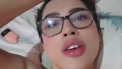 I Lift a Femboy',s Skirt and Fuck His Huge Tight Ass Bareback Until I Cum