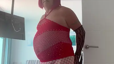 Lady in red