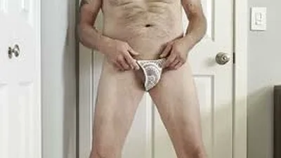 Sissy Perry white panties sub slave obedience poses